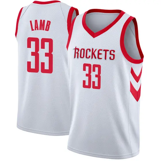 Big & Tall Men's Anthony Lamb Houston Rockets Nike Swingman White ...