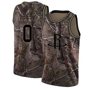 Men's Joshua Obiesie Houston Rockets Nike Swingman Camo Realtree Collection Jersey