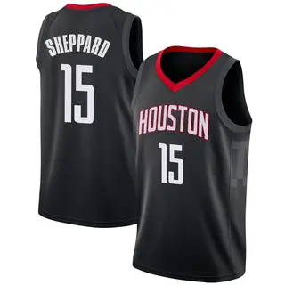 Men's Reed Sheppard Houston Rockets Nike Swingman Black Jersey - Statement Edition