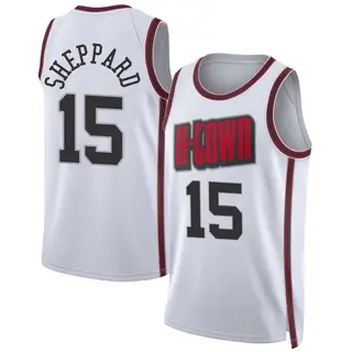 Men's Reed Sheppard Houston Rockets Nike Swingman White 2024/25 City Edition Jersey