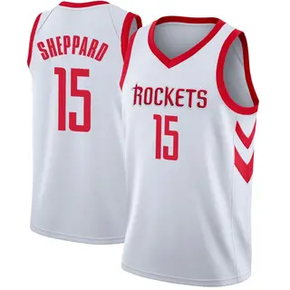 Men's Reed Sheppard Houston Rockets Nike Swingman White Jersey - Association Edition