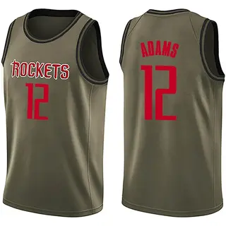 Men's Steven Adams Houston Rockets Swingman Green Salute to Service Jersey