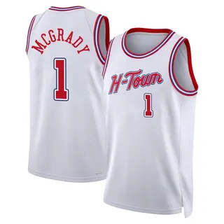 Men's Tracy McGrady Houston Rockets Nike Swingman White 2023/24 City Edition Jersey