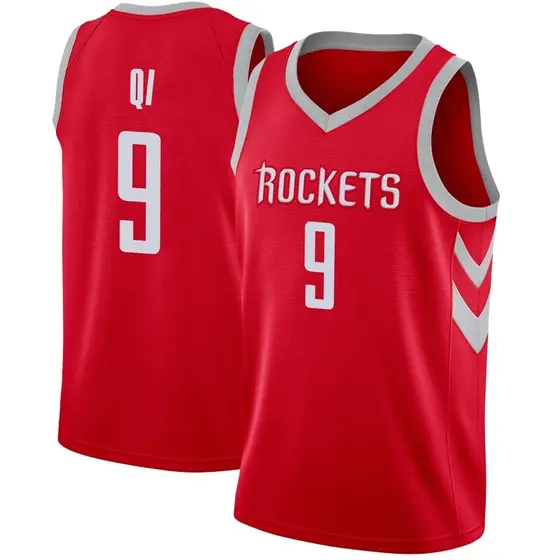 Big & Tall Men's Zhou Qi Houston Rockets Nike Swingman Red Jersey ...