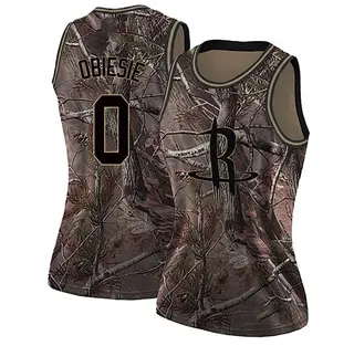 Women's Joshua Obiesie Houston Rockets Nike Swingman Camo Realtree Collection Jersey