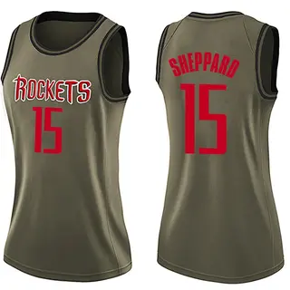 Women's Reed Sheppard Houston Rockets Nike Swingman Green Salute to Service Jersey