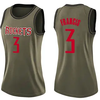 Women's Steve Francis Houston Rockets Nike Swingman Green Salute to Service Jersey