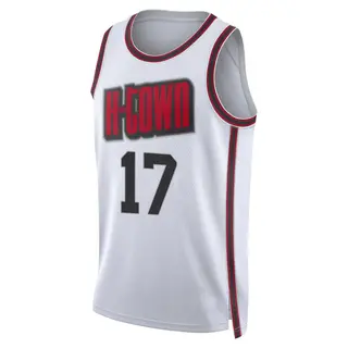 Youth Tari Eason Houston Rockets Nike Swingman White 2024/25 City Edition Jersey